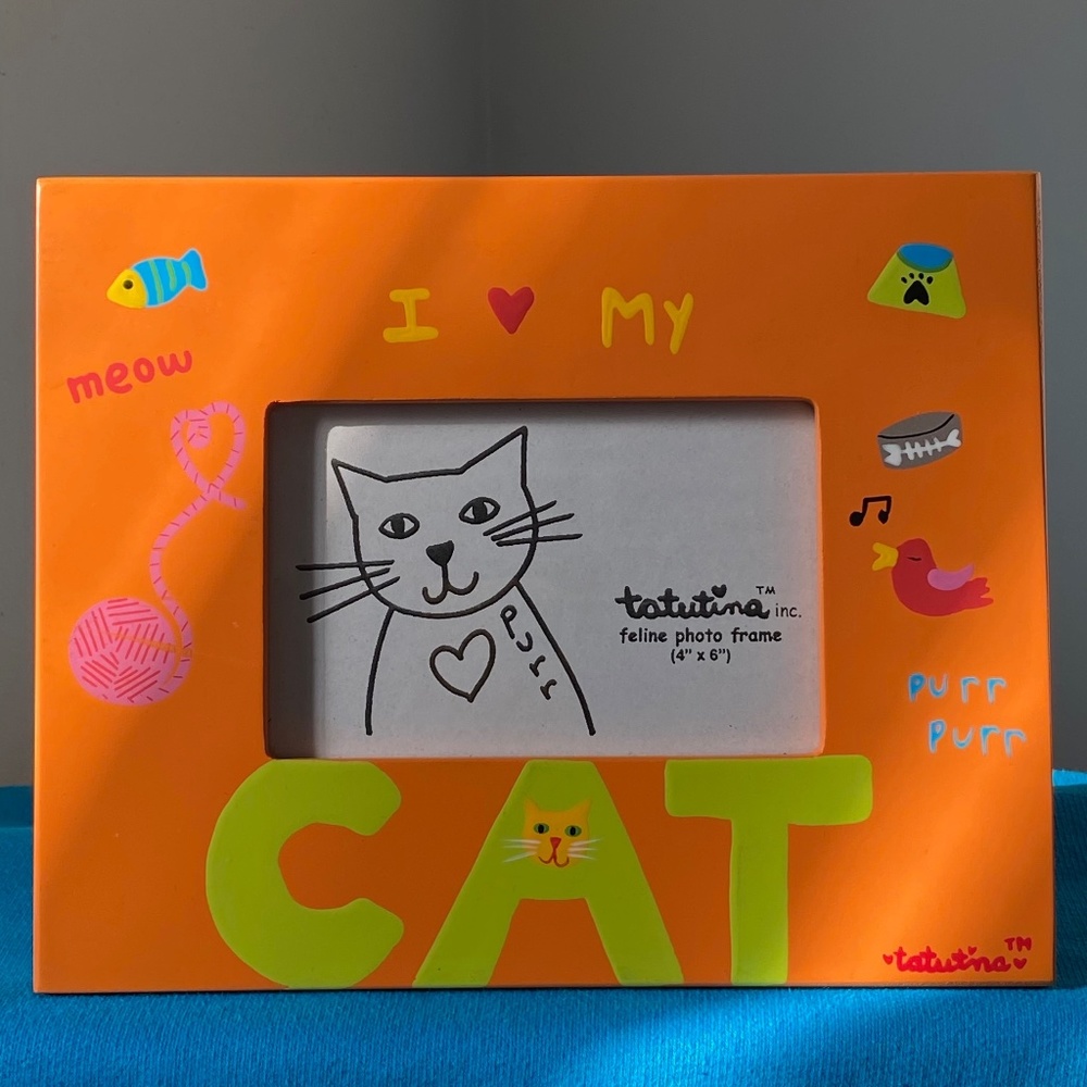 Tatutina I Love My Cat Photo Frame